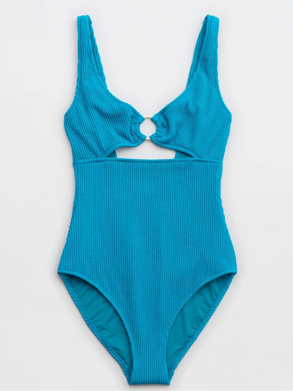 NWT Aerie Crinkle Ring Full Coverage One Piece Swimsuit - Picture 7 of 11